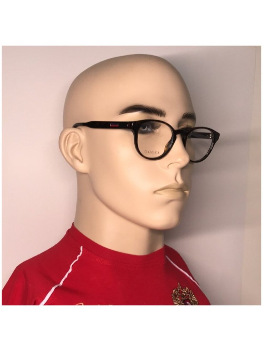 Gucci GG0827O 002 Havana Round Eyeglasses New